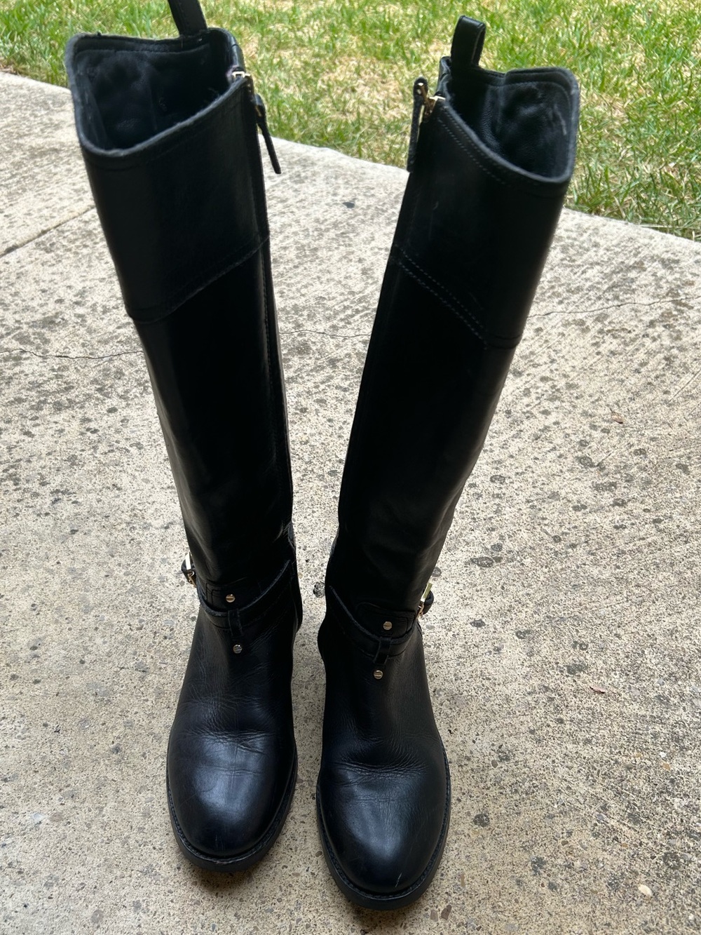 Tory Burch Black Over-the-Knee Riding Boots